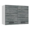 HÄNGESCHRANK SG 80 cm, mit 2 Türen, Glamour Wood - Grau, Holz (80/58/29.6cm) - B BELINI GROUP