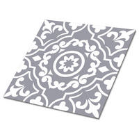 FLIESENAUFKLEBER 9 Stück 30x30 cm selbstklebend Arabisches Muster - Grau, Textil (30/1.6/30cm) - TULUP