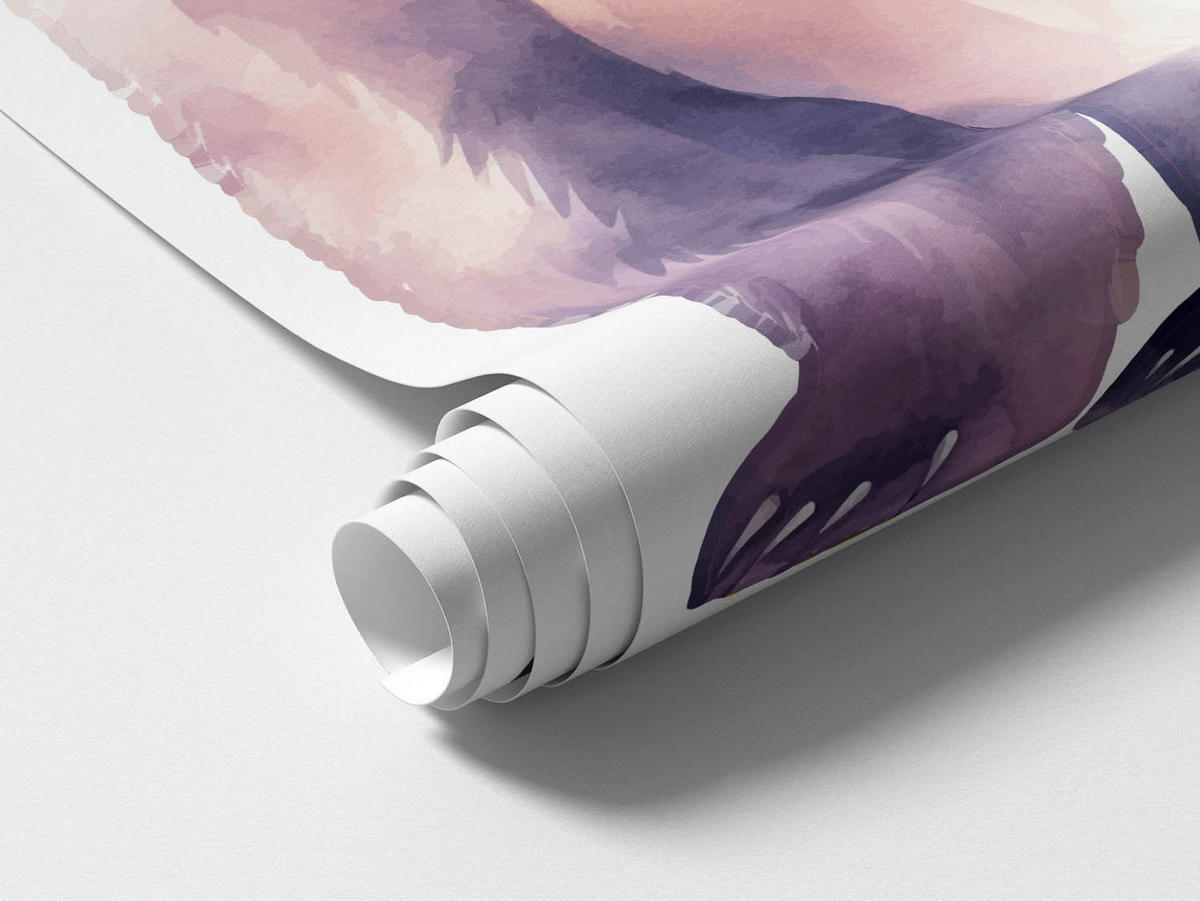 WANDAUFKLEBER 130x232cm - Tiere am Nachthimmel - Multicolor, Kunststoff (130/232/0.1cm) - Wallfluent