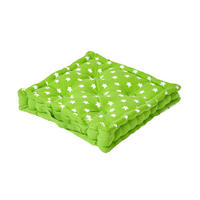 SITZKISSEN Sterne grün 50/50/10 cm - Grün, Textil (50/50/10cm) - Homescapes