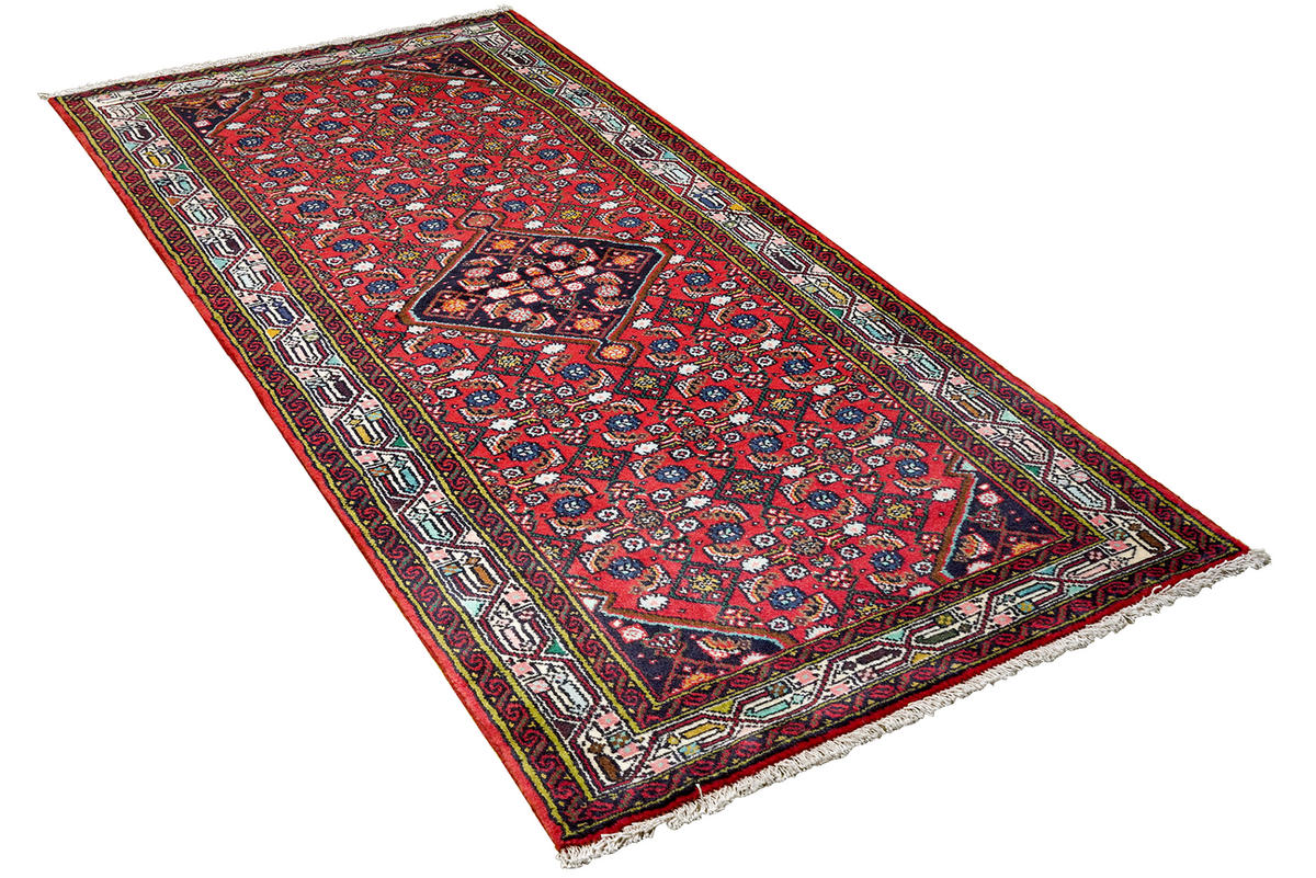 TEPPICH Assadabad Rot 200/84 cm Schurwolle - Rot, Textil (84/200cm) - Looma