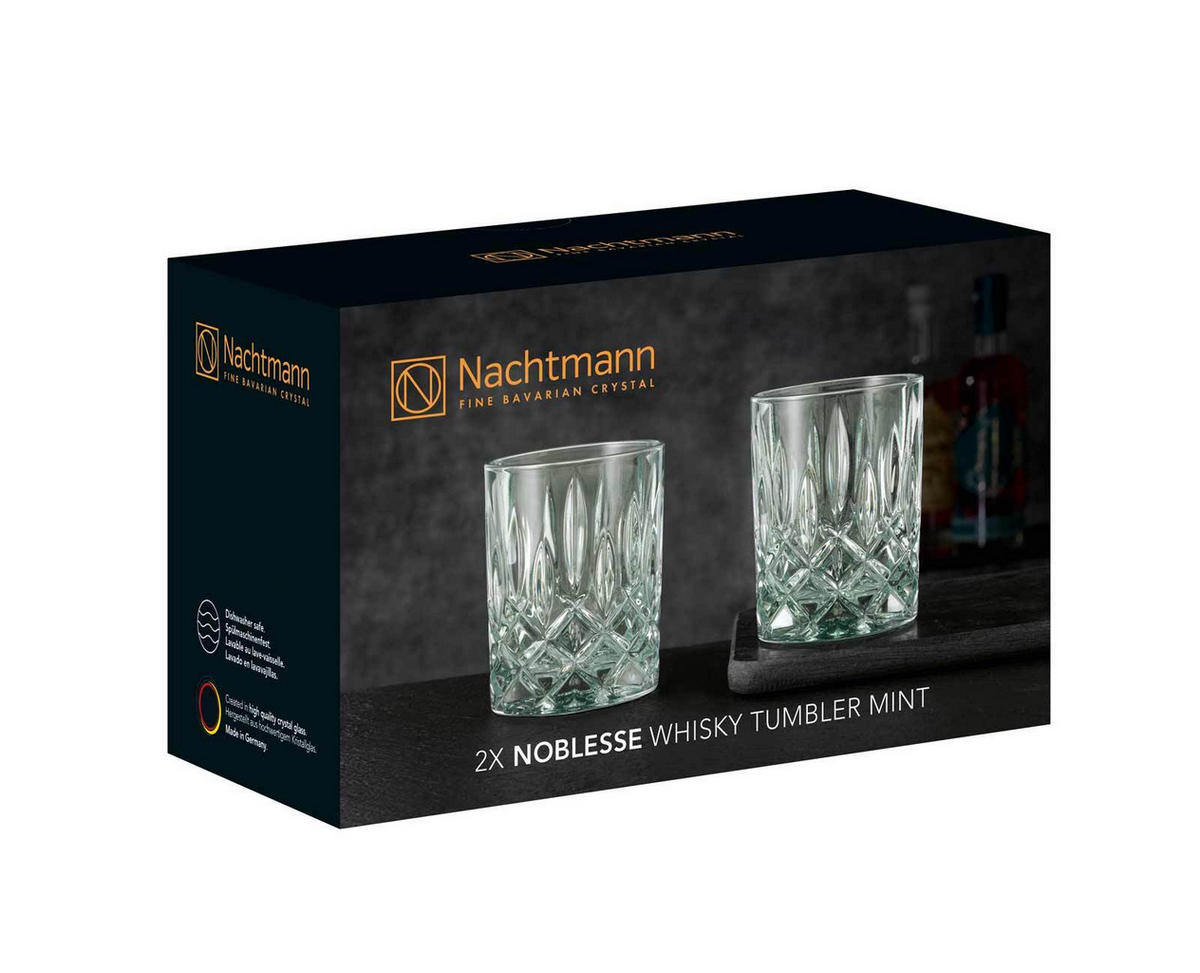 WHISKYBECHER Noblesse Fresh mint 295 ml 4er Set - Mintgrün, Glas (0.295L) - Nachtmann