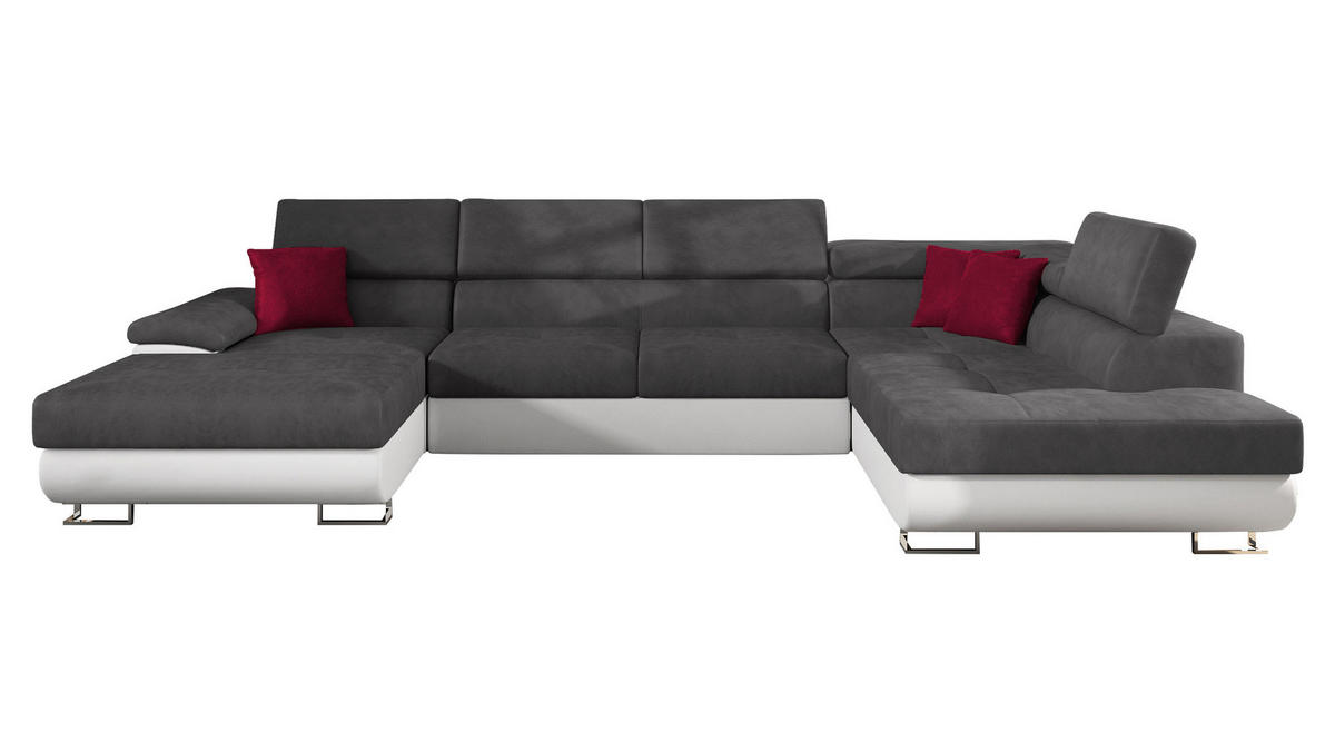 WOHNLANDSCHAFT Cotere Bis, Seite: Rechts - Multicolor, Holz (345/91/202cm) - MIRJAN24
