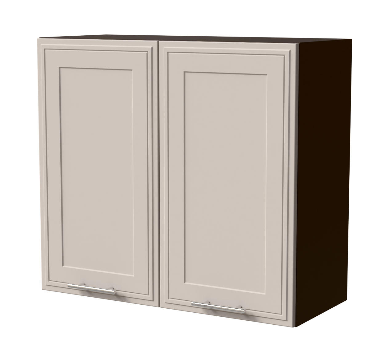 HÄNGESCHRANK Salo W3/80 Lava / Kaschmir Matt 80 / 32,5 / 72cm - Kaschmir/Dunkelgrau, Holz/Holzwerkstoff (80/72/32.5cm) - Feldmann-Wohnen