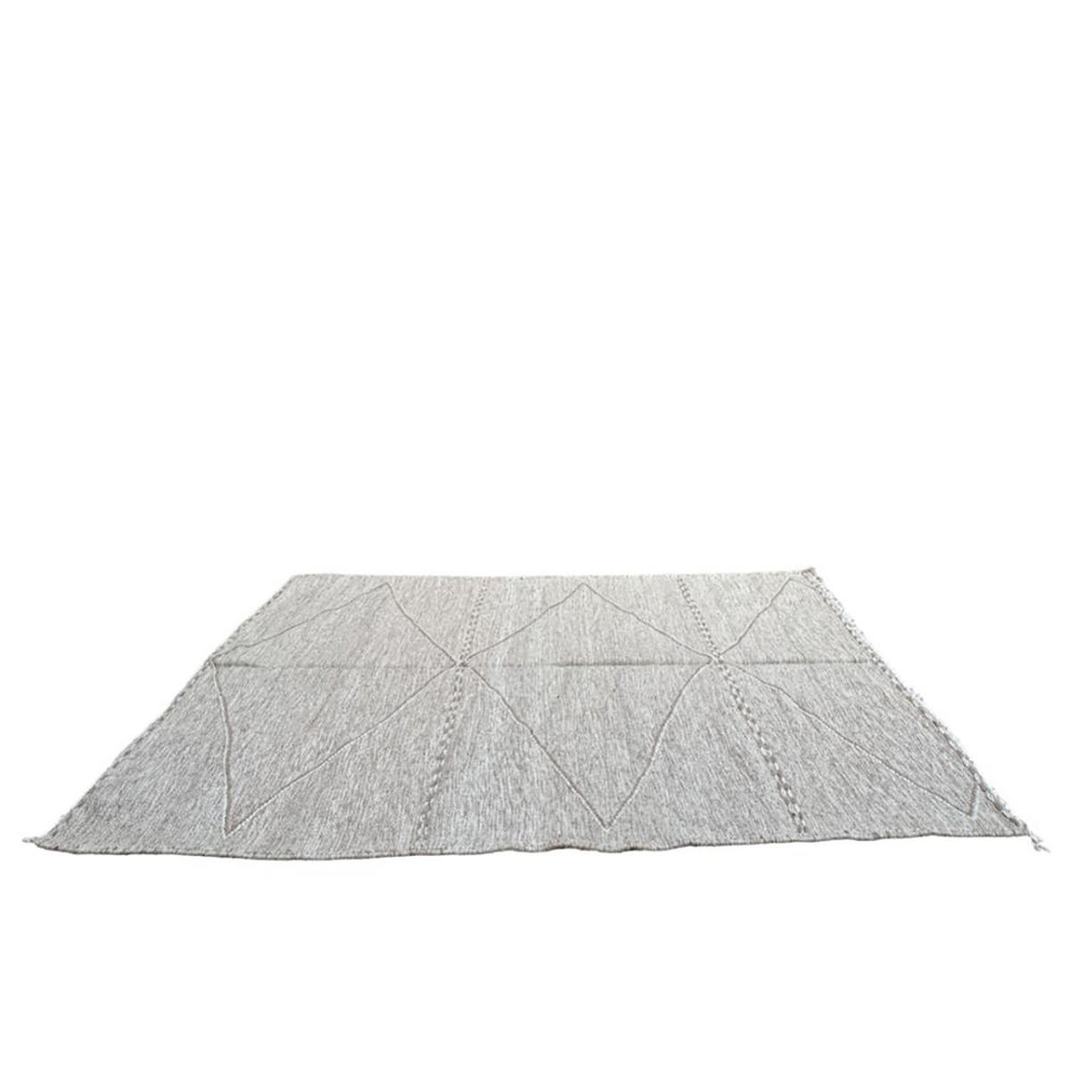 BERBERTEPPICH aus reiner Wolle 150x 247 cm - Beige, Naturmaterialien (150/247cm) - AFK Living