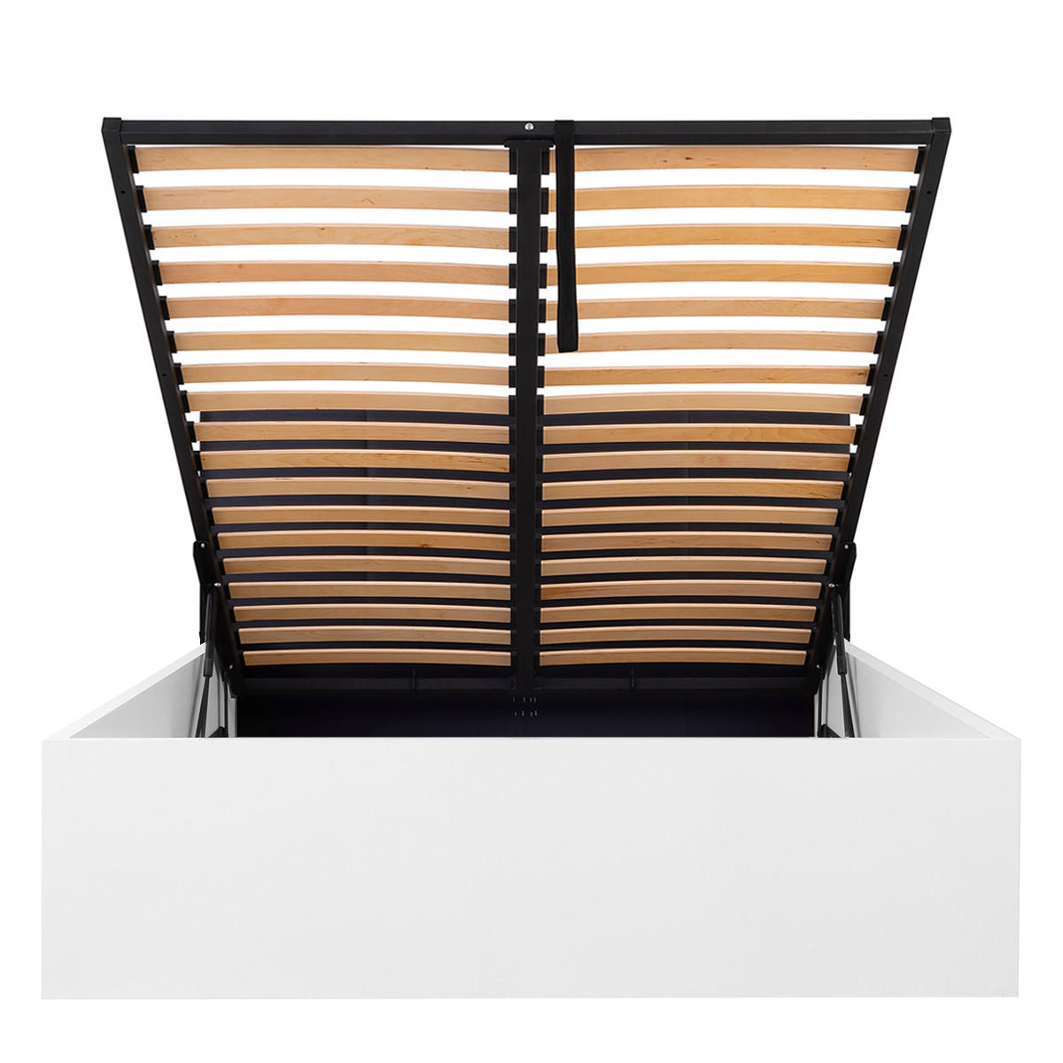 BOXSPRING POSTEL 140/200 Edwin Bílá a černá - bílá, kompozitní dřevo (140/200cm) - Petits-meubles