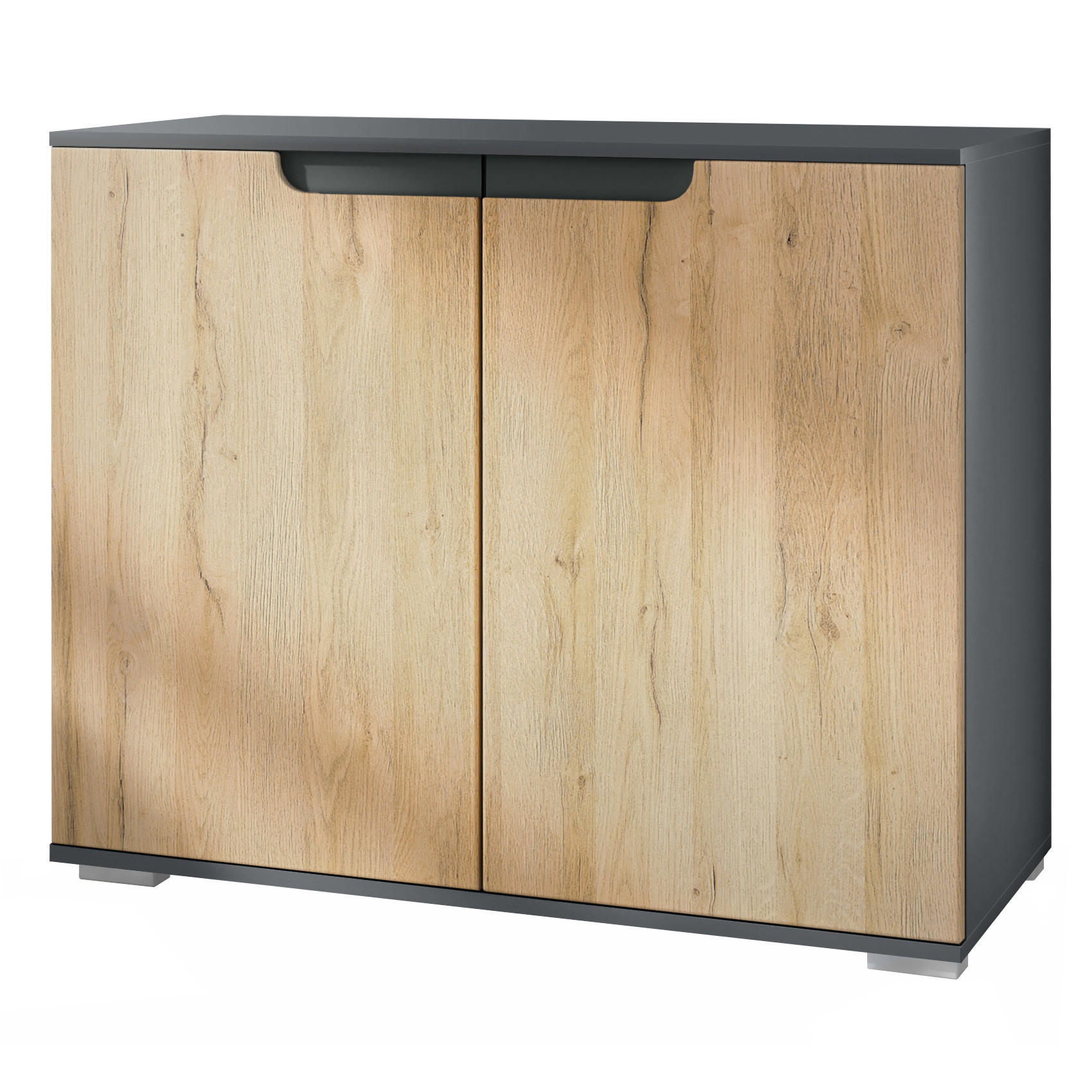 KOMMODE Sylt Eiche Natur - Eichefarben, Holzwerkstoff (92.5/75.5/35cm) - Vladon