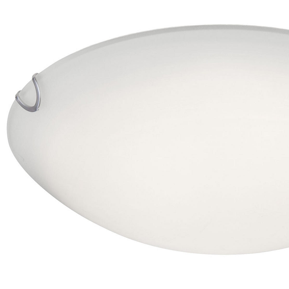 LED DECKENLEUCHTE Porak Weiß Metall - Weiß, Glas (30/30/7cm) - Globo Lighting