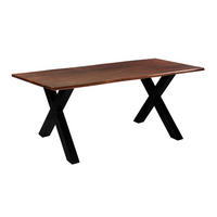 ESSTISCH ROXANA - Kastanienfarben/Beige, Holz (90/180/77cm) - SAM