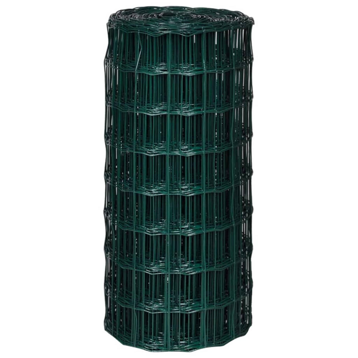 GARTENZAUN Maschendraht Gitterzaun Schweissgitter 25/0,8M - Schwarz, Metall (2500/800cm) - vidaXL