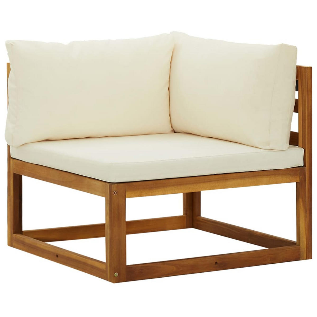 GARTENSOFA DYXP 70/60/70 cm （2er-set) - Creme, Holz (70/60/70cm) - ZMH