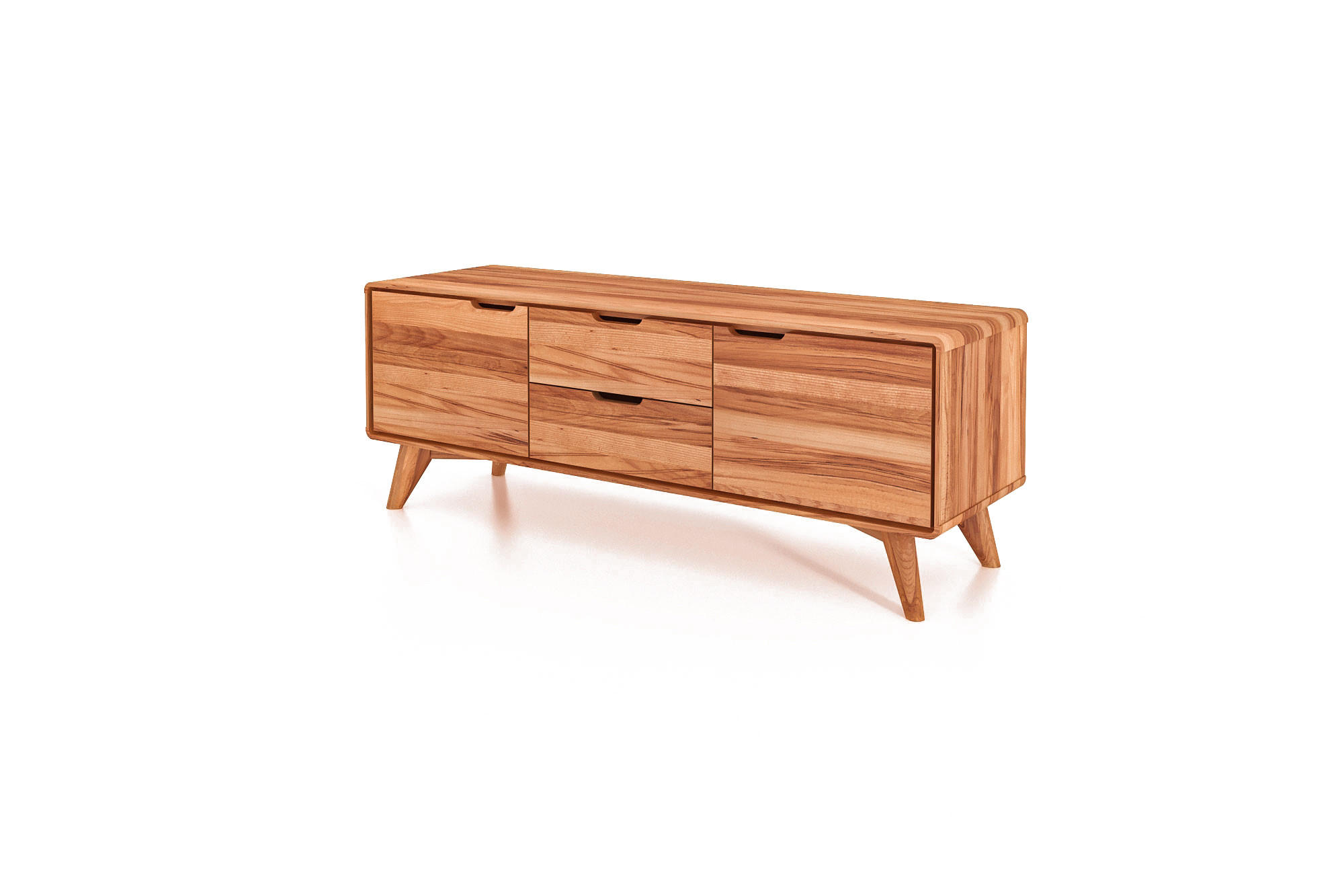 KOMMODE NIEDRIG GREG Kernbuche - Kernbuche, Holz (134/48/40cm) - byoak