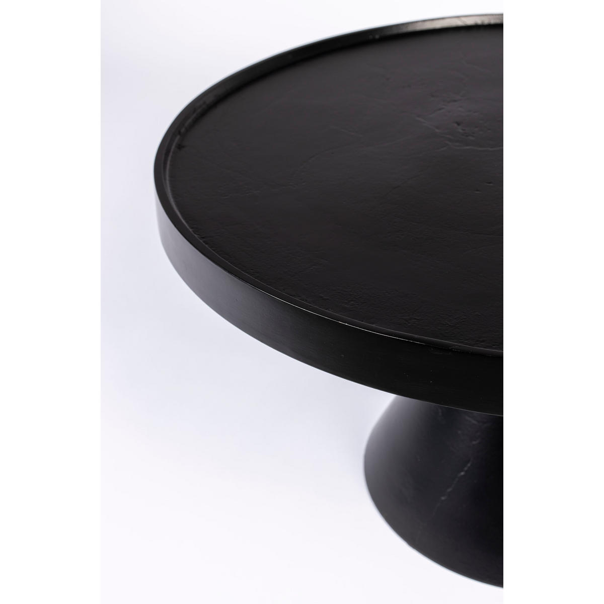 COUCHTISCH Floss Rund 60 cm Schwarz - Schwarz, Metall (60/60/33cm) - Zuiver