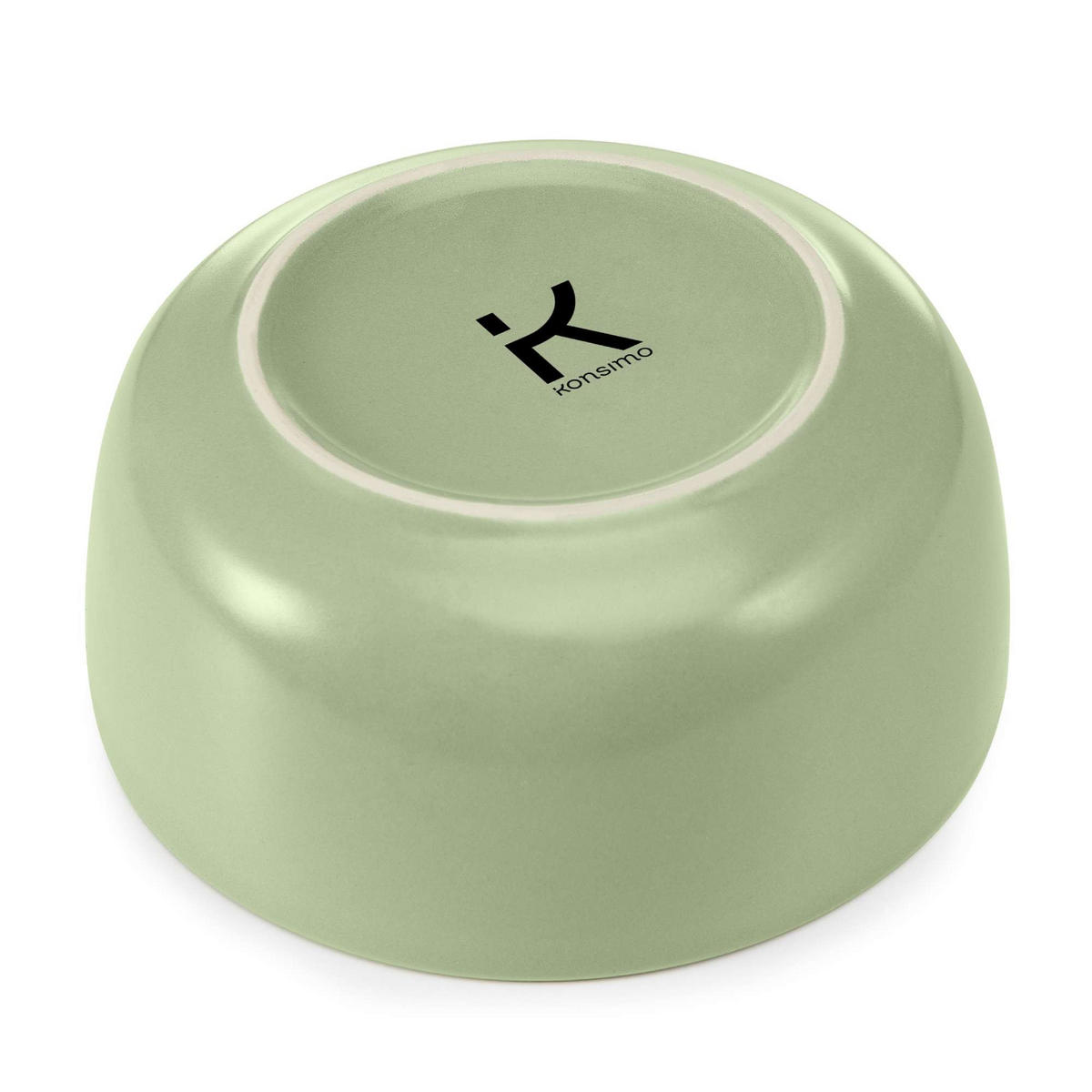 SCHÜSSEL-SET VICTO 6 Personen 6-tlg - Grün, Keramik - KONSIMO®
