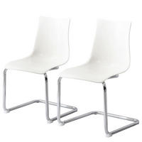 FREISCHWINGER - 2er-Set - Kunststoff / Eisen - Weiß, Kunststoff/Metall (47/82/51cm) - home24