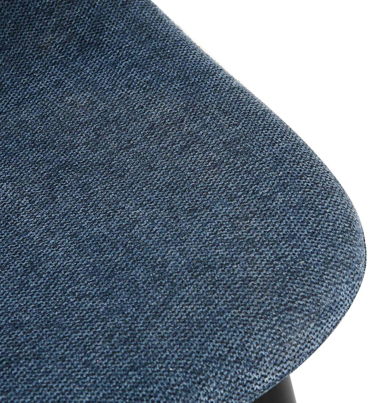 STUHL Stoff Dunkelblau - Schwarz/Dunkelblau, Textil/Metall (44/88/51cm) - CLP