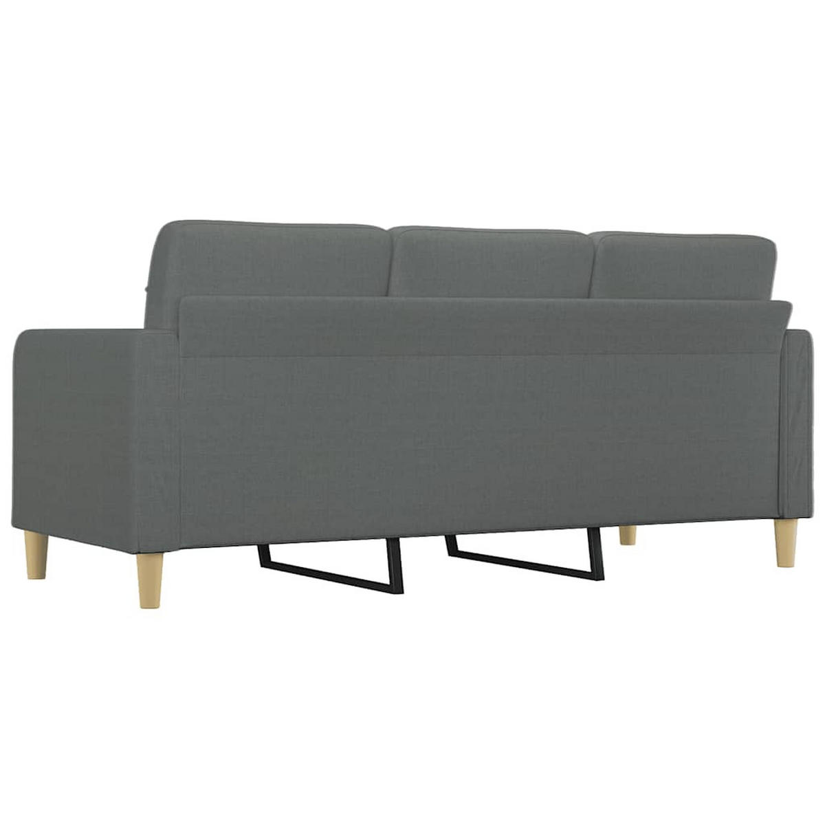 3-SITZER-SOFA Düren - Dunkelgrau, Textil (198/80/77cm) - Nettlife