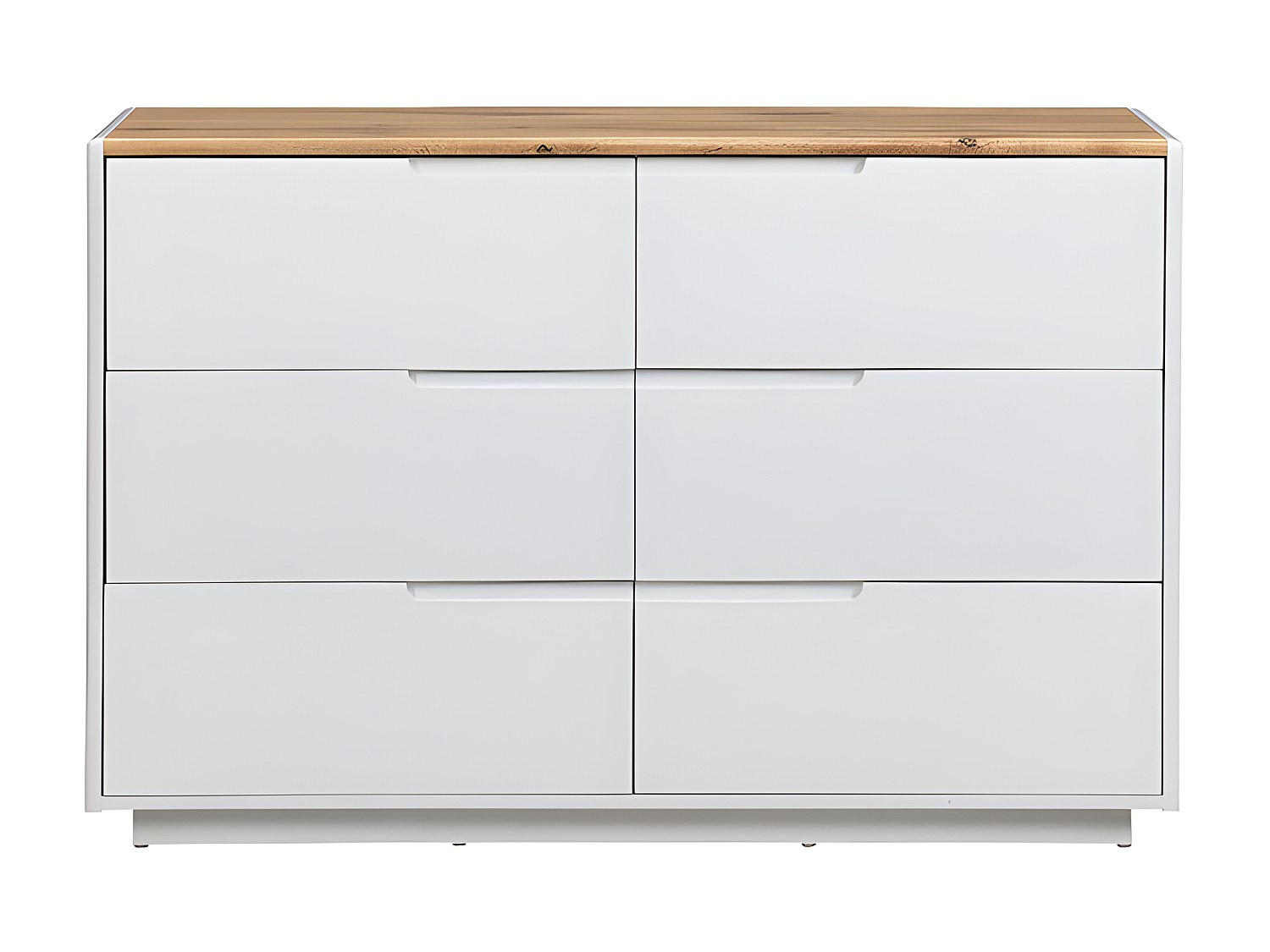 Vente-Unique Kommode Weiß 120x80x40 cm