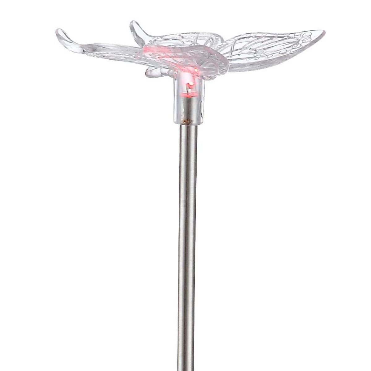 LED AUSSENLEUCHTE Klar Kunststoff 12er Set - Klar, Kunststoff (6/7/42cm) - Globo Lighting