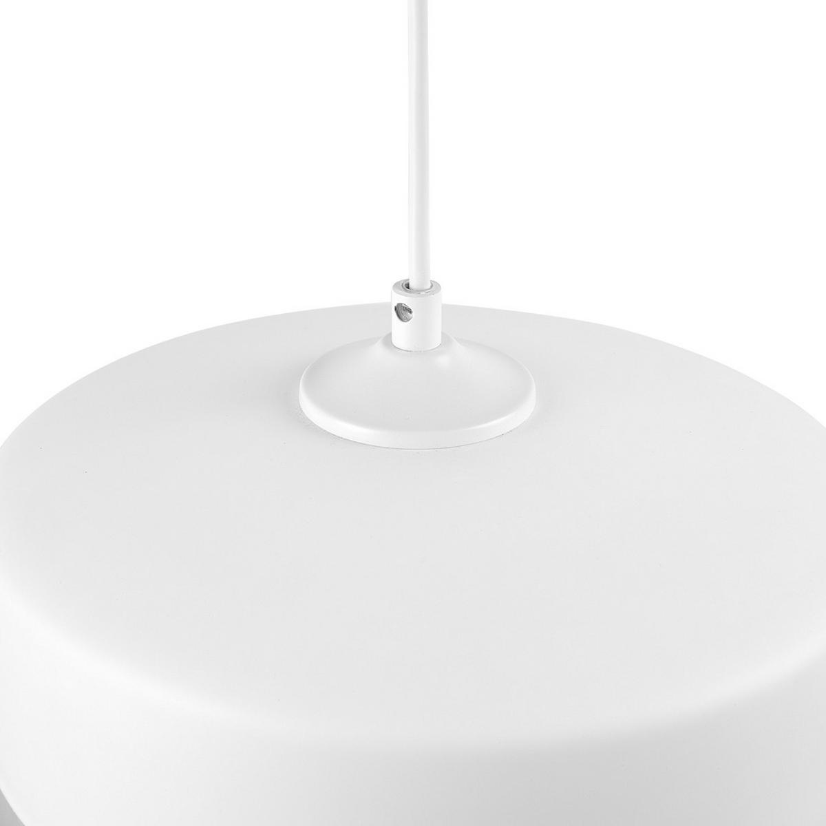 HÄNGELEUCHTE Murray 25/25/117 cm - Weiß, Glas (25/25/117cm) - Beliani