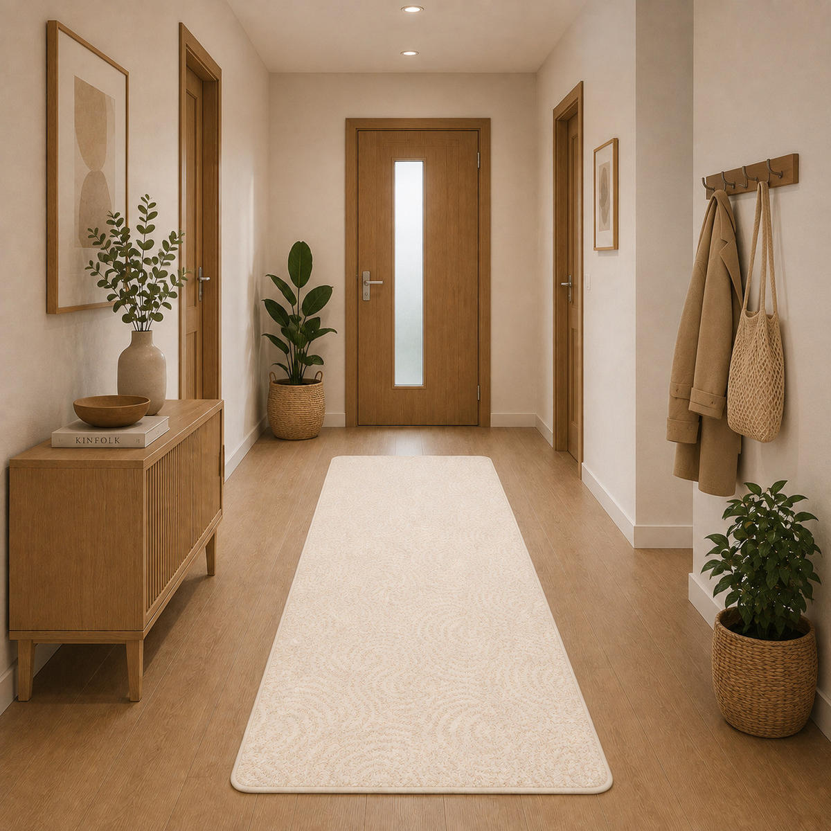 LÄUFER FEINSCHLINGE DESIGNER TEPPICH CIRCLE - Beige, Textil (100/400cm) - Snapstyle