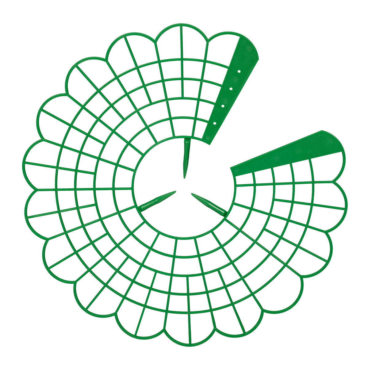 KOMPLET za zorenje jagod - zelena, umetna masa (30/10/30cm) - Relaxdays