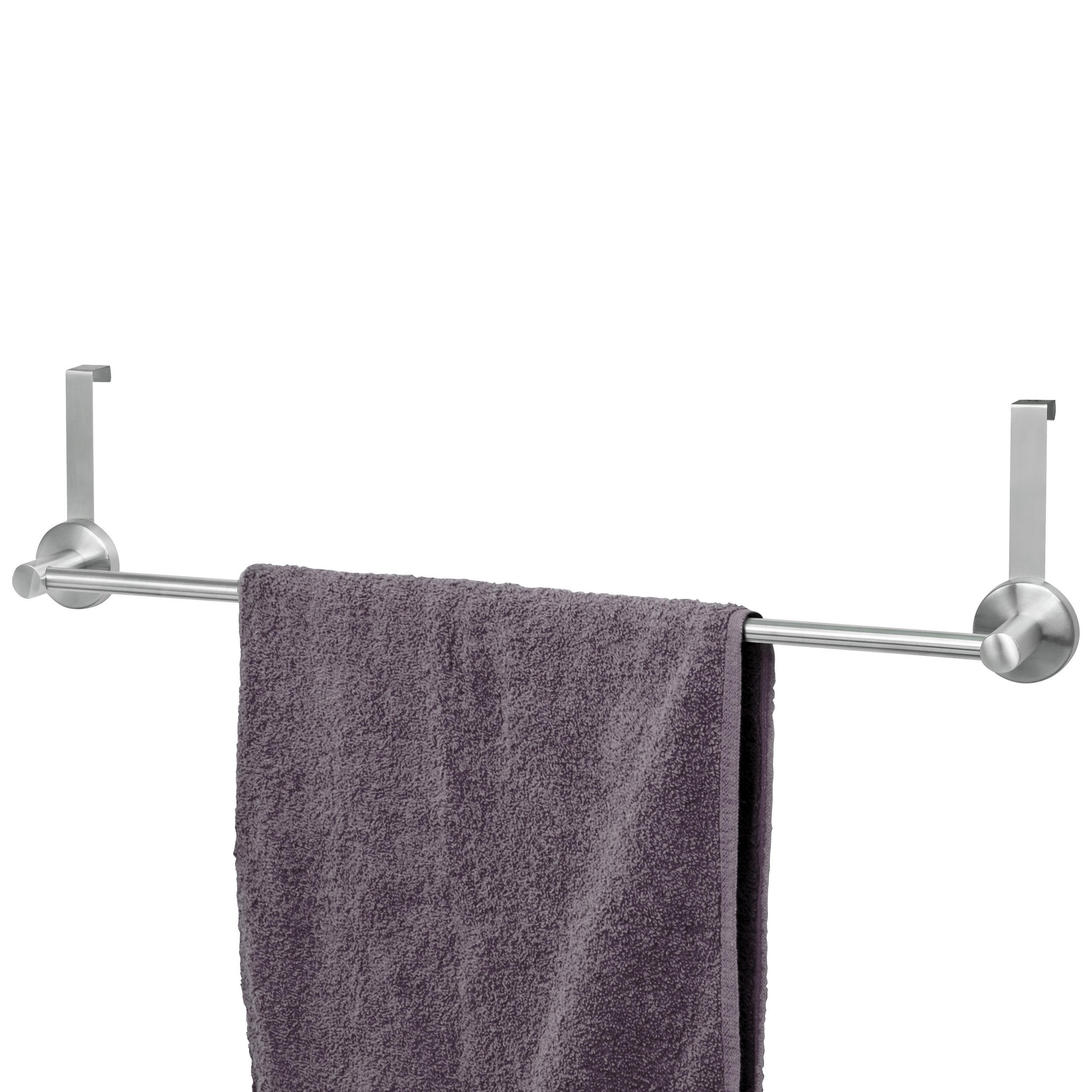 TÜR-HANDTUCHSTANGE PIAZZA, Edelstahl - Edelstahlfarben, Metall (66/6/15cm) - bremermann