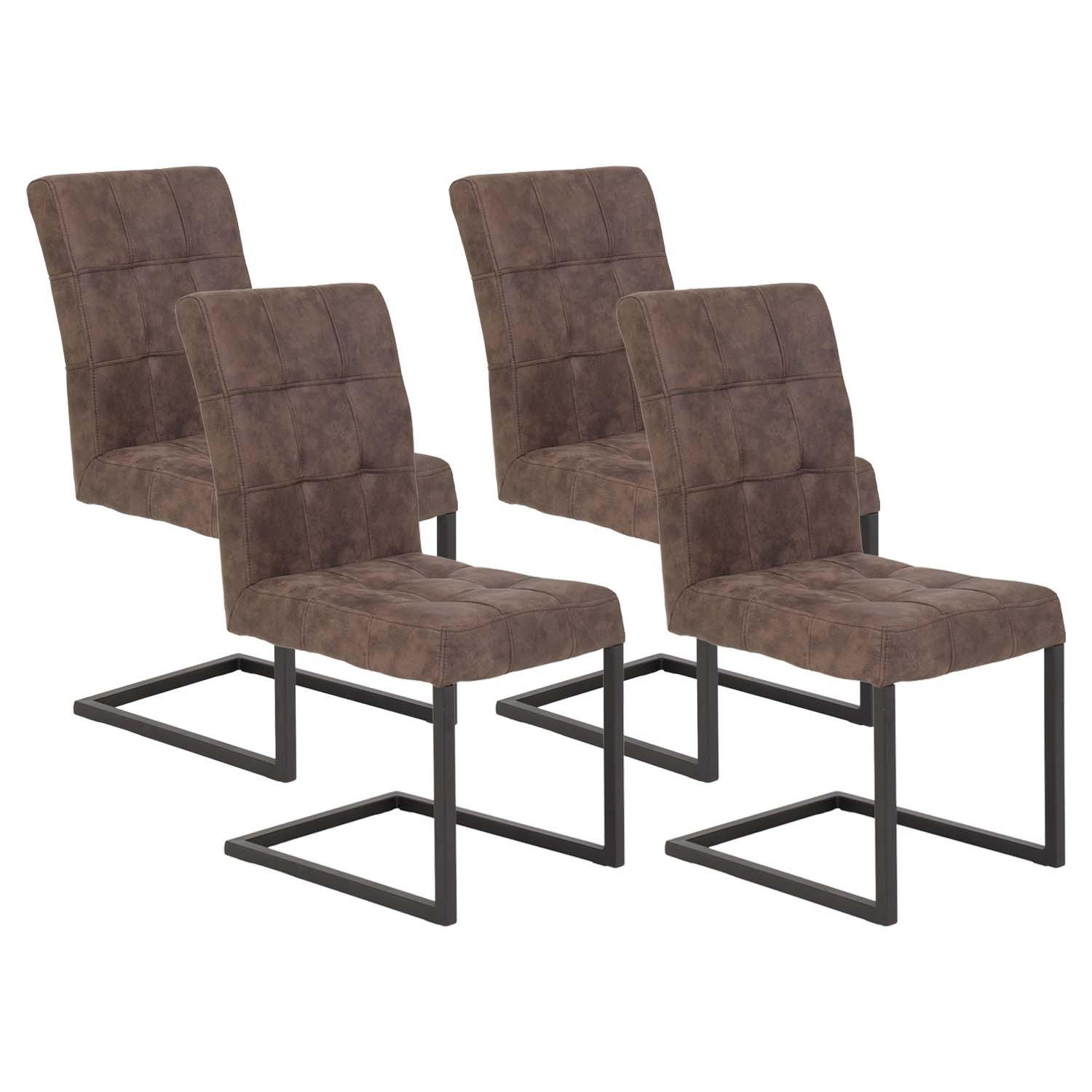 Hela Vertriebs GmbH Schwingstuhl-Set Braun 42x91x62 cm