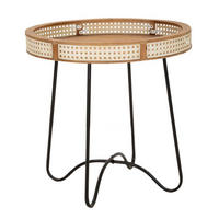 BEISTELLTISCH Fuji, mehrfarbig, Eisen und MDF, 60 x 60 x 60,5 cm - Multicolor, Holzwerkstoff/Metall (60/60/60.5cm) - Mauro Ferretti