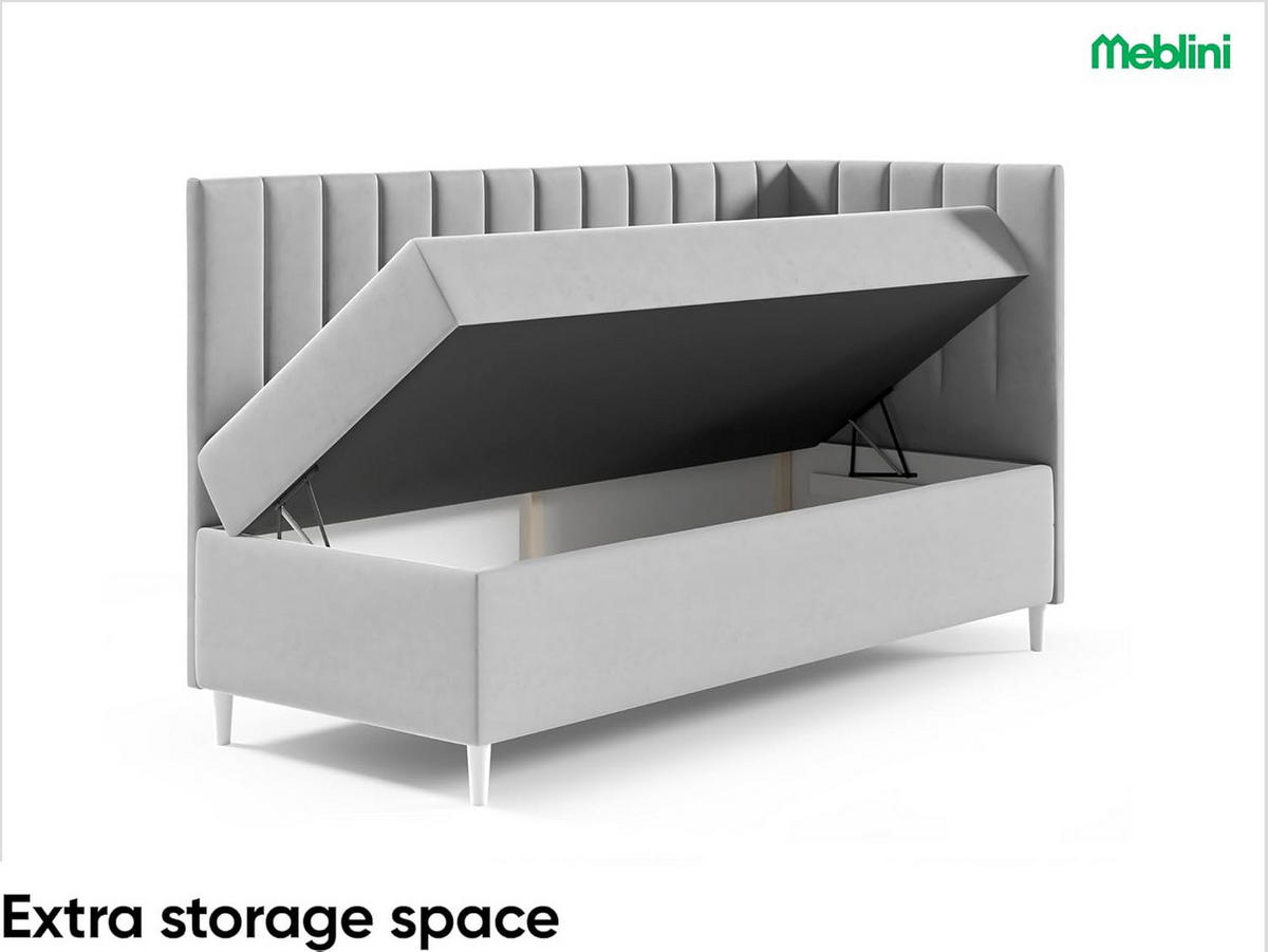 KINDERBETT MAYA 3 - Lila/Weiß, Holzwerkstoff (106/208cm) - Meblini