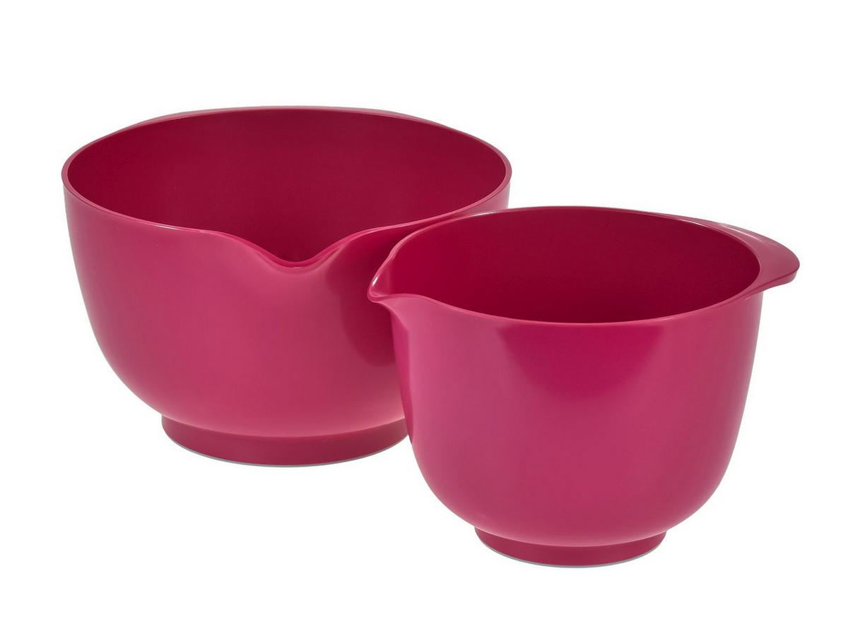 RÜHRSCHÜSSEL-SET Margrethe New dunkel pink (2tlg) - Pink, Kunststoff (21/15cm) - Rosti