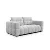 SOFA CLOUDI 2,5-Sitzer, hellgrau - Hellgrau/Schwarz, Holz/Textil (211/89/104cm) - Courtois Laville