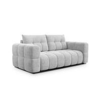 SOFA CLOUDI 2,5-Sitzer, hellgrau - Hellgrau/Schwarz, Holz/Textil (211/89/104cm) - Courtois Laville