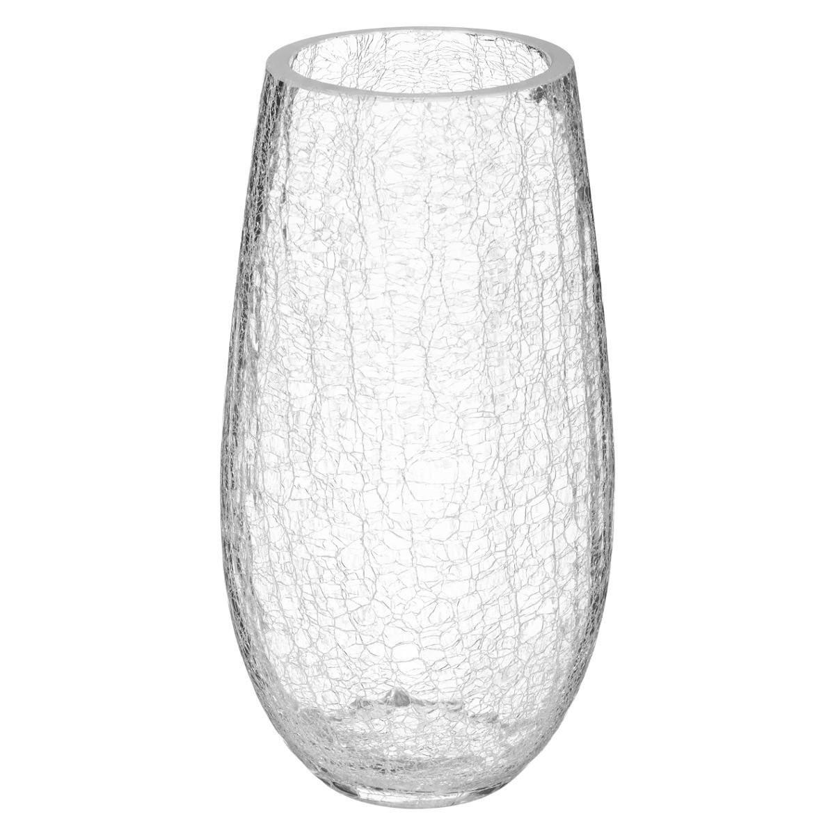 VASE gewölbtes Glas 14/14/27 cm - Transparent, Glas (14/27cm) - Atmosphera Createur d´interieur