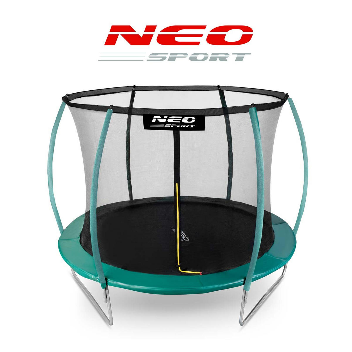 PROFILIERTES Gartentrampolin 10 ft/312 cm mit Innennetz - Grün, Metall (312/312cm)