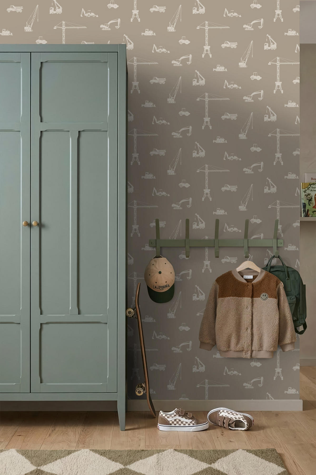 TAPETE Fahrzeuge 53 cm x 10.05 m - Beige, Papier (53/0.1cm) - ESTAhome