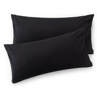 KISSENBEZUG Agneta 40/40 cm, 2er-Set, 100% Baumwolle, Schwarz - Schwarz, Textil (80/40cm) - Blumtal