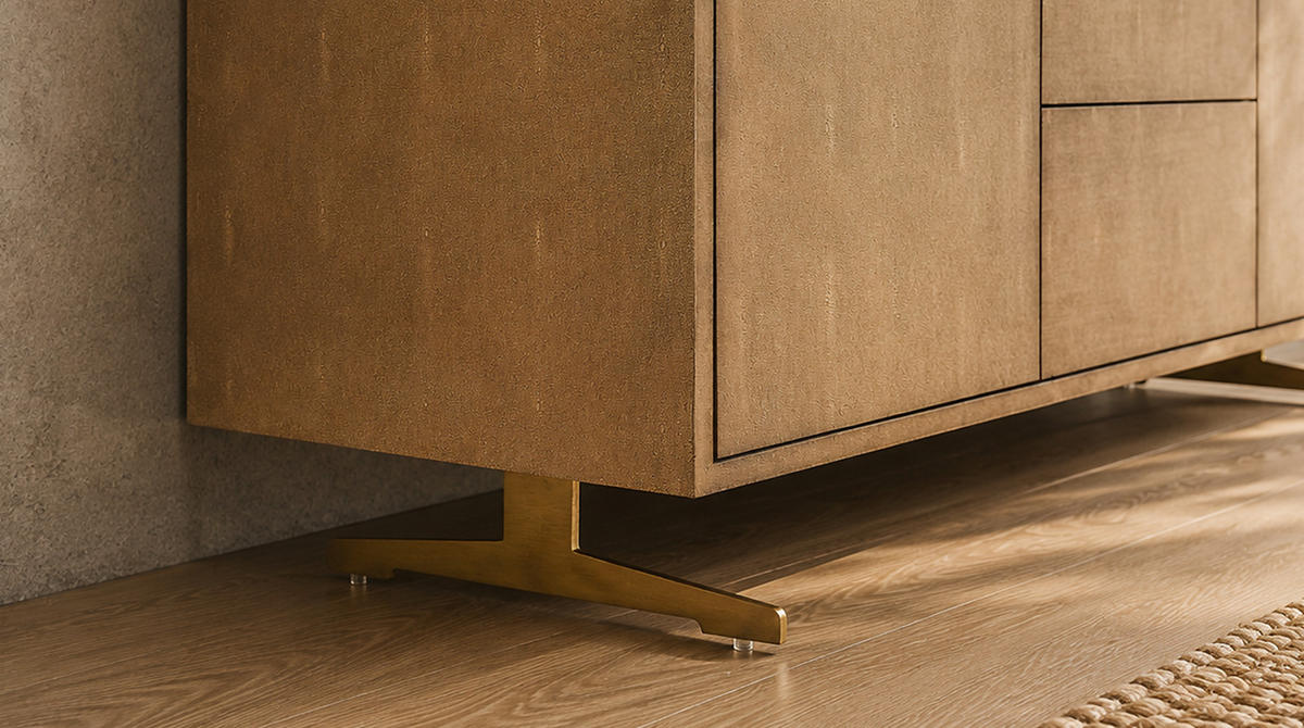 SIDEBOARD GALA Gold Holz - Goldfarben, Holz/Holzwerkstoff (140/85/40cm) - KAWOLA