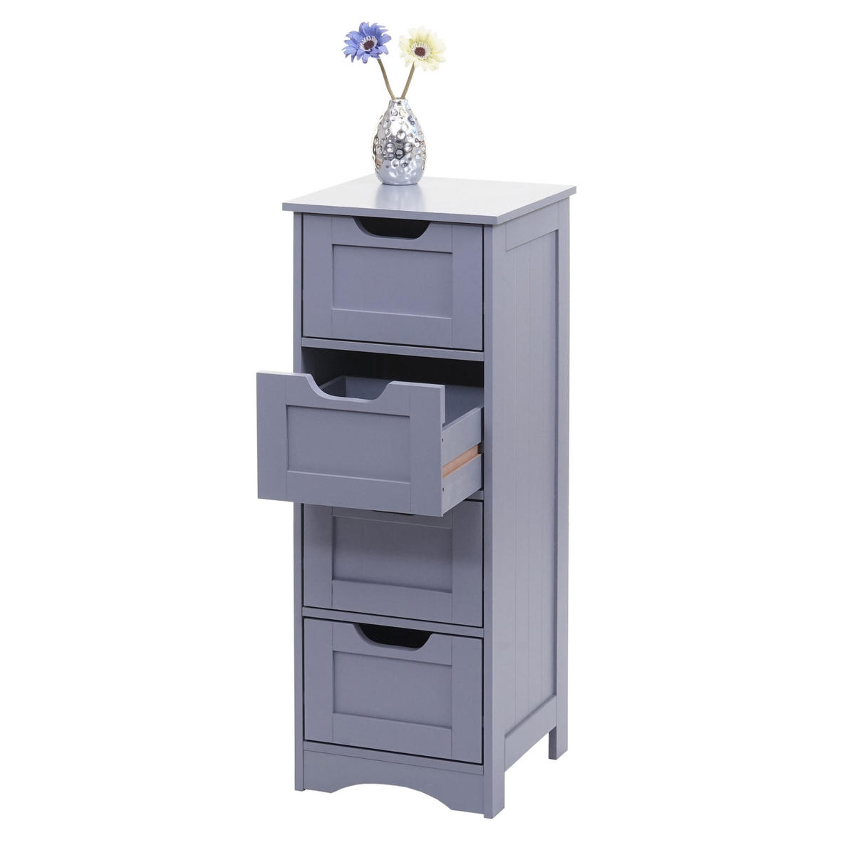KOMMODE Grau - Grau, Holzwerkstoff (30/80/26cm) - MCW