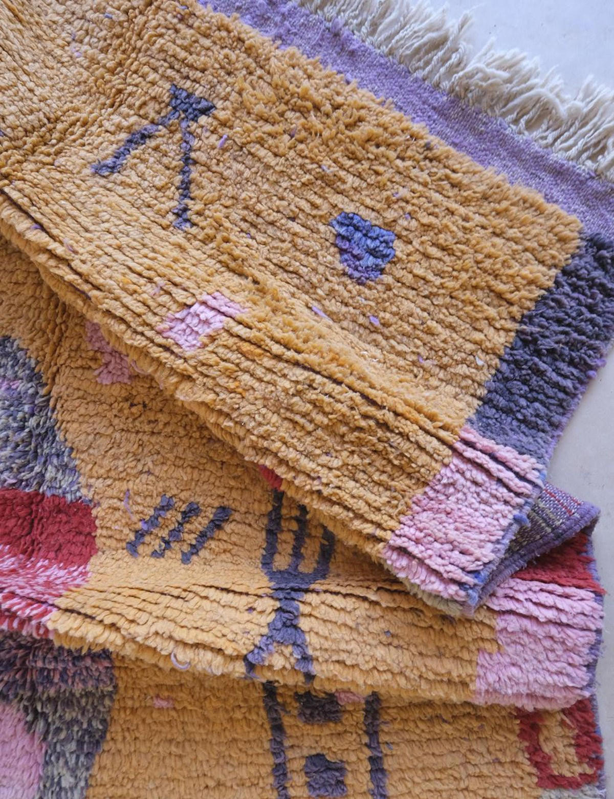 BERBERTEPPICH aus reiner Wolle 151x 248 cm - Orange, Naturmaterialien (151/248cm) - AFK Living