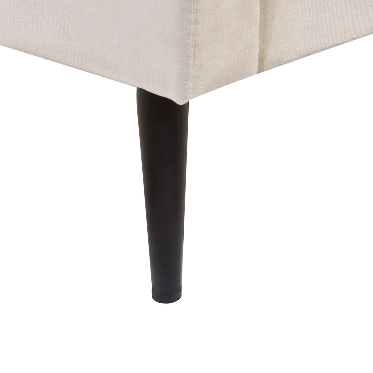 BETT mit Lattenrost 160/200 cm Beige Brin - Beige/Schwarz, Textil (160/200cm) - Beliani