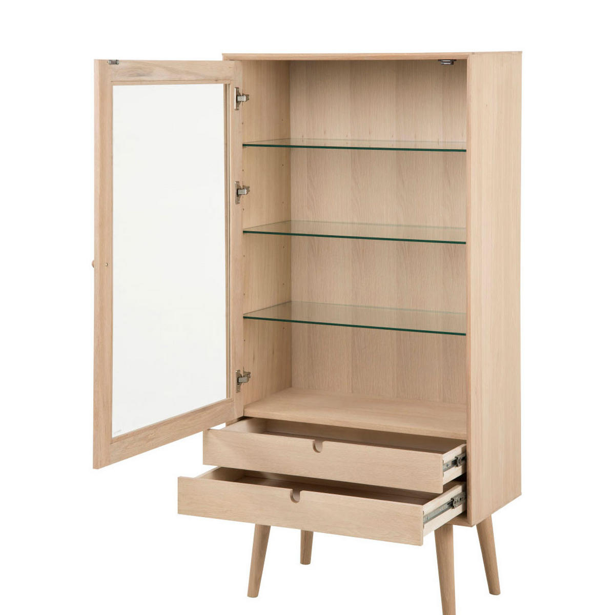 VITRINE Weiß - Weiß, Holz (72/143/36cm) - ebuy24