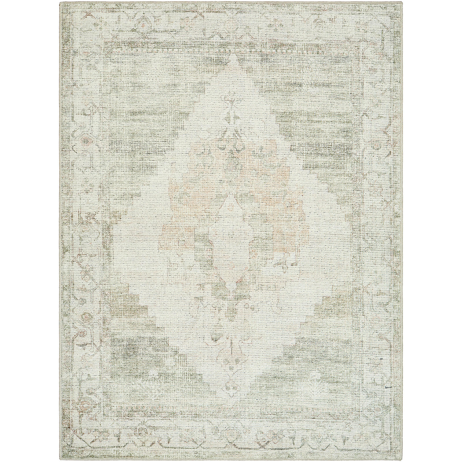 VINTAGE-TEPPICH Luca 200/275 cm Salbeigrün - Grün, Textil (200/275cm) - LIVABLISS