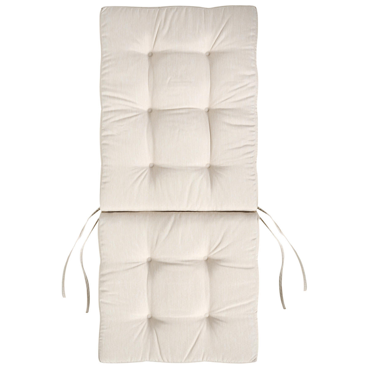 GARTENSTUHL 2er-Set Hellbeige Maui Premium - Beige/Braun, Holz (46/92/48cm) - Beliani