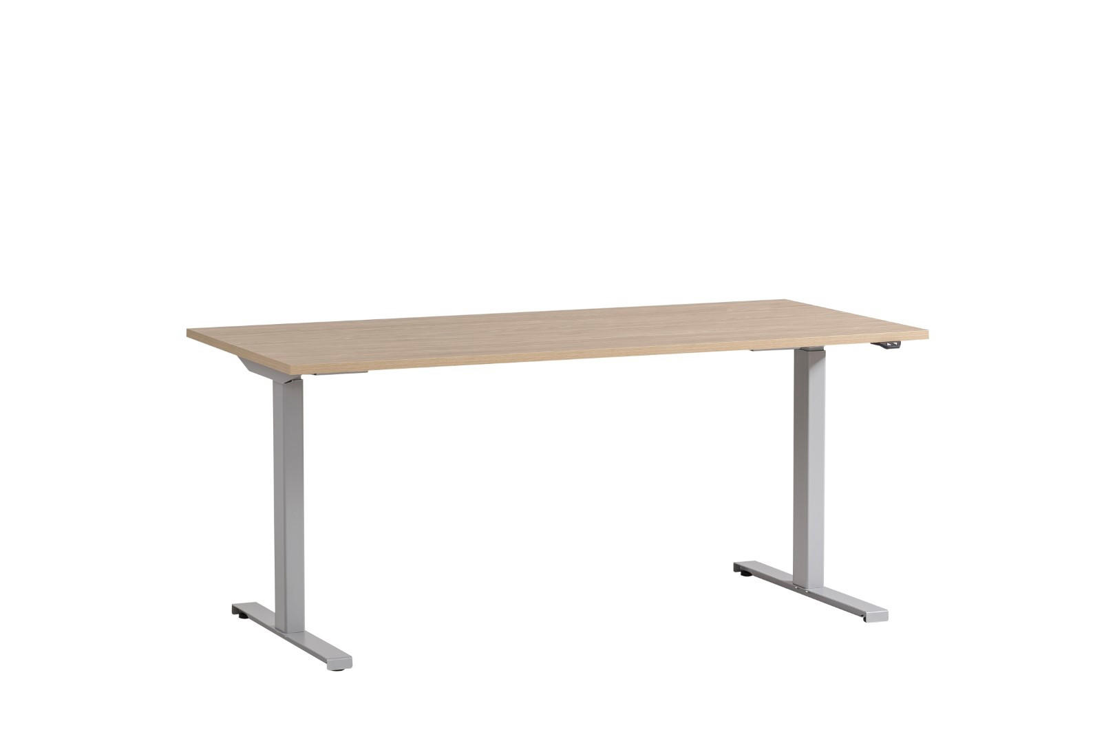 SCHREIBTISCH Swan 71-121x160x75 cm Eiche/Weiß - Eichefarben, Holz (75/160/71cm) - PROREGAL