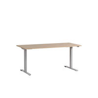 SCHREIBTISCH Swan 71-121x160x75 cm Eiche/Weiß - Eichefarben, Holz (75/160/71cm) - PROREGAL