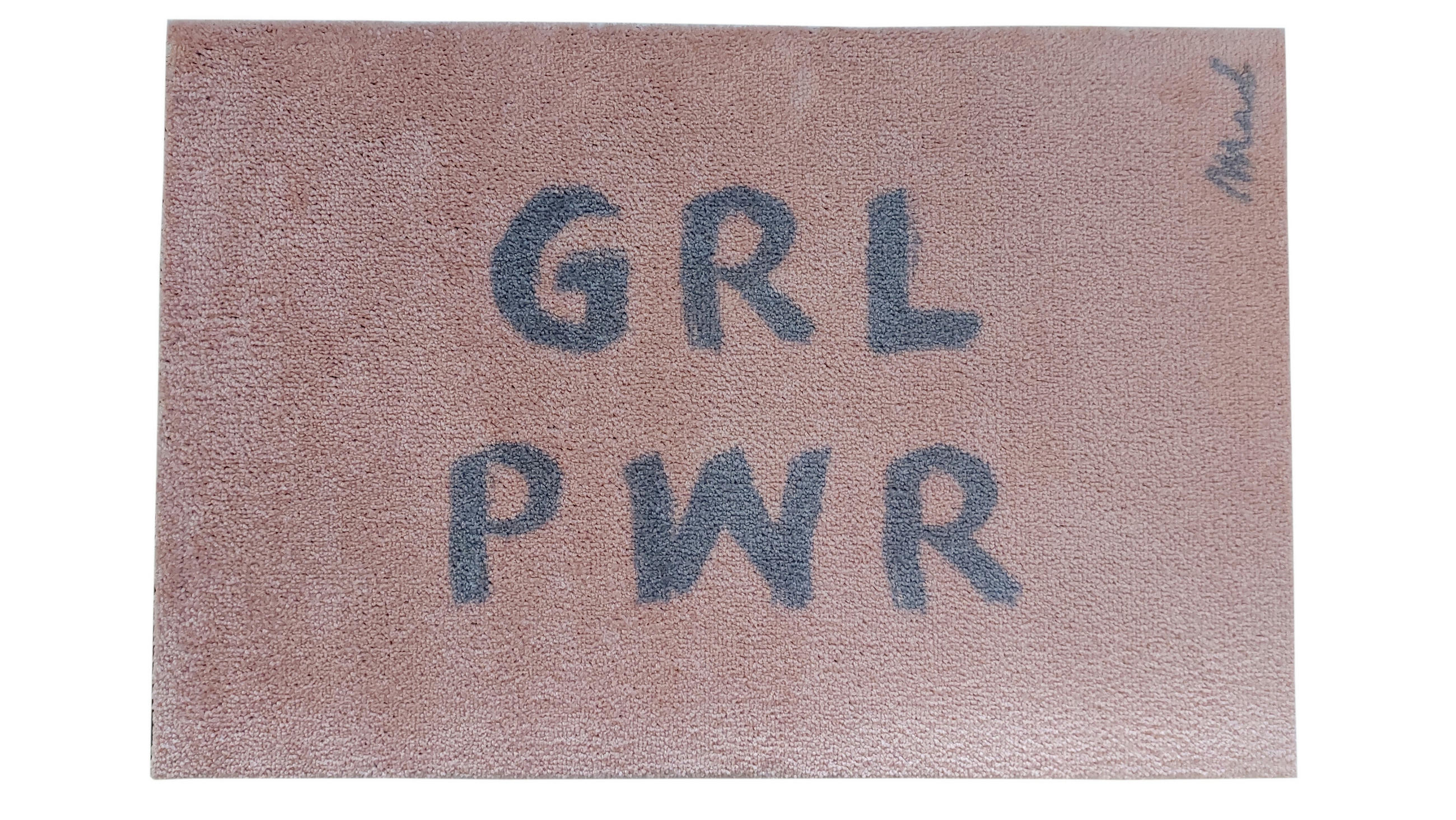 INDOOR FUßMATTE "Chantal" mit Spruch "Girlpower" Rosa 50 x 75 cm - Rosa, Kunststoff/Textil (50/75cm) - MAD ABOUT MATS