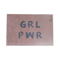 INDOOR FUßMATTE "Chantal" mit Spruch "Girlpower" Rosa 50 x 75 cm - Rosa, Kunststoff/Textil (50/75cm) - MAD ABOUT MATS