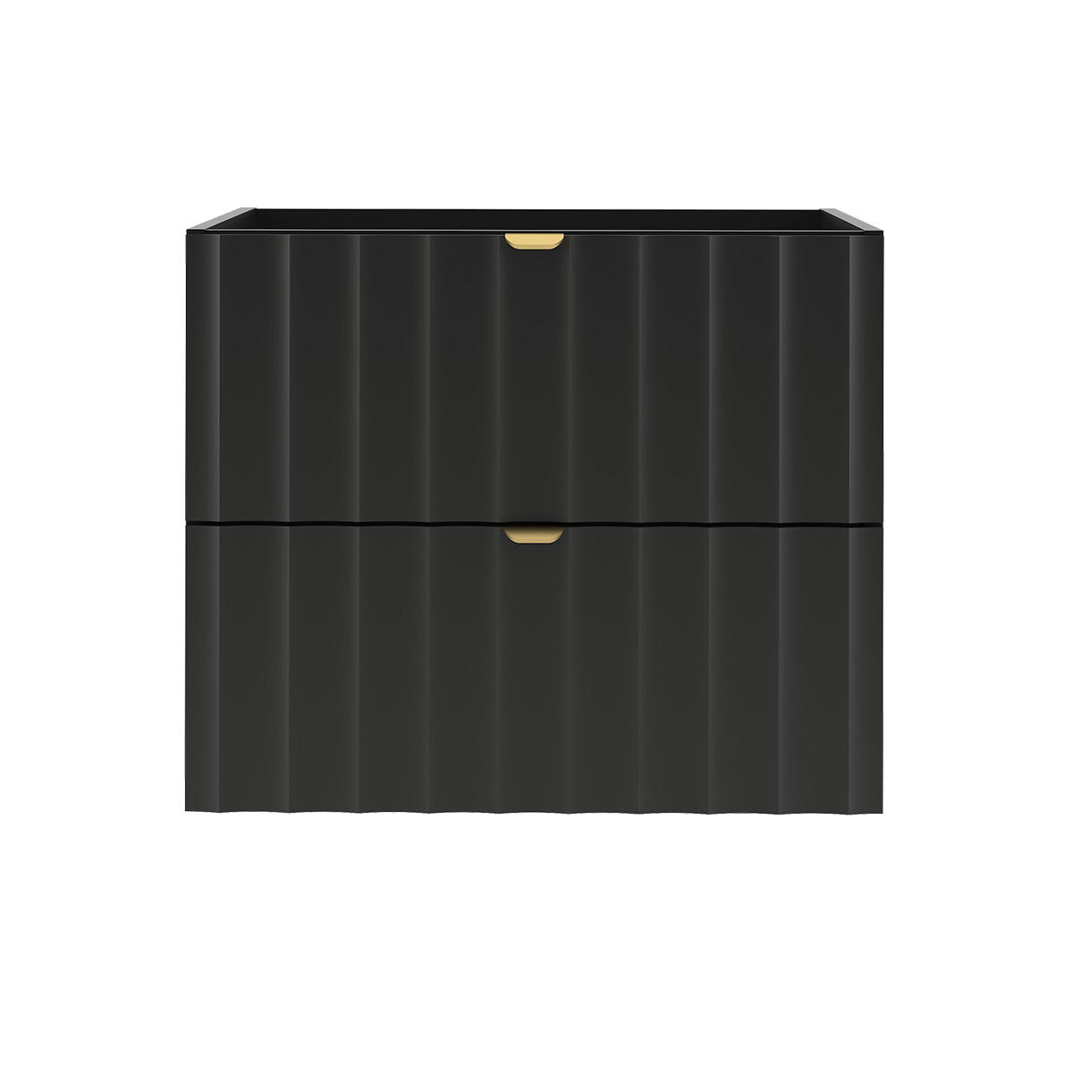 WASCHTISCHUNTERSCHRANK 60cm Lexa Schwarz - Schwarz, Holzwerkstoff (60/50/45.8cm) - Petits-meubles