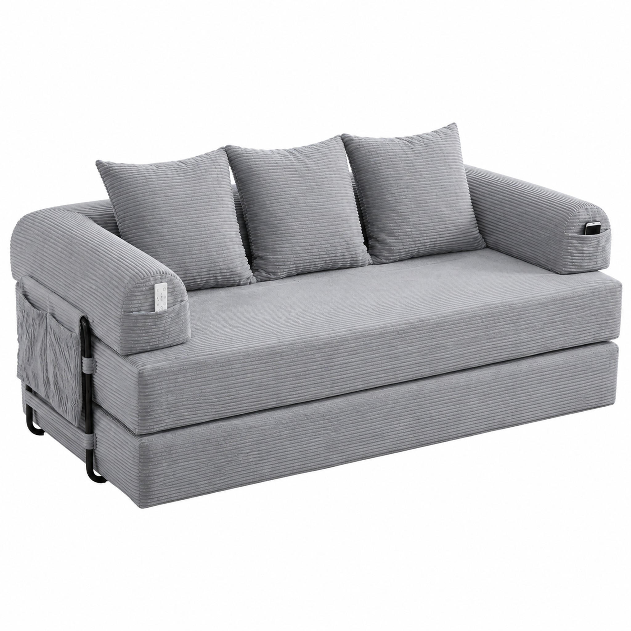 Meubliv Sofa Hellgrau 94x67x200 cm